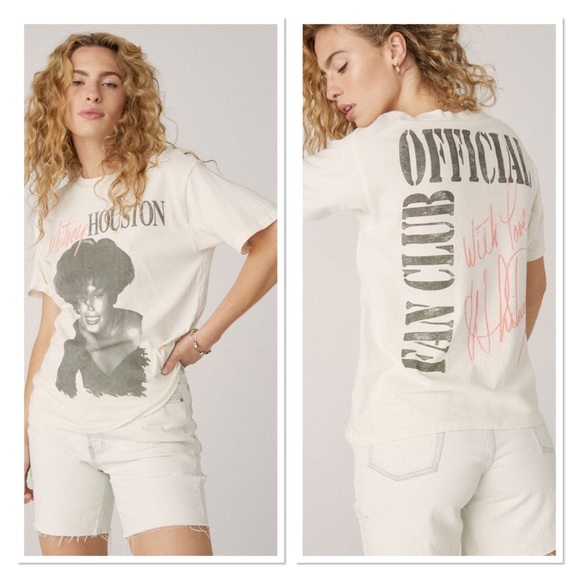 Daydreamer Tops - Daydreamer Whitney Houston Official Fan Club T-Shirt Size Small